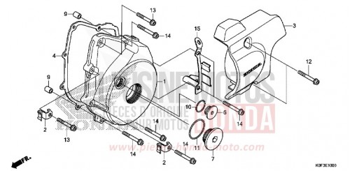 PANNEAU CARTER-MOTEUR G. Z125MAK de 2019